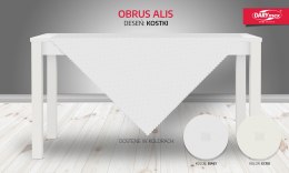 Obrus ALIS 80x80 Biały Kostka