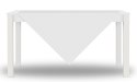 Obrus ALIS 80x80 Biały Kostka