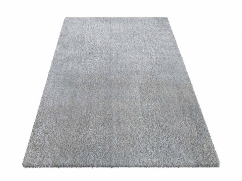 Dywan pluszowy shaggy do prania szary 160 x 220