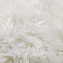 Dywan pluszowy shaggy Biały miękki 80 x 150 cm