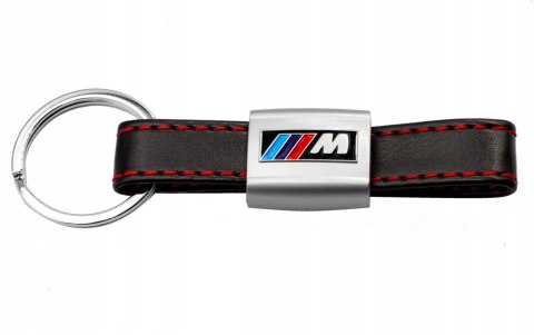 BRELOK BRELOCZEK do kluczy BMW skóra metal