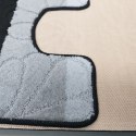 Montana 01 z wycięciem pod toaletę - czarna Komplet (50 cm x 80 cm i 40 cm x 50 cm) czarny