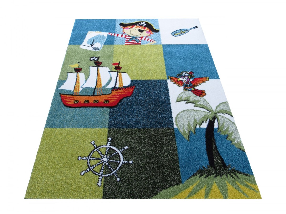 Dywan Mondo 01 PIRACI 160 x 220 cm niebieski Dywan Mondo 01 PIRACI 160 x 220 cm niebieski