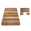 Komplet łazienkowy Montana 02 beżowy Komplet (50 cm x 80 cm i 40 cm x 50 cm) beżowy