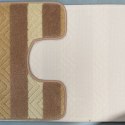 Komplet łazienkowy Montana 02 beżowy Komplet (50 cm x 80 cm i 40 cm x 50 cm) beżowy