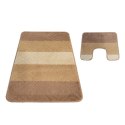 Komplet łazienkowy Montana 03N beżowy Komplet (50 cm x 80 cm i 40 cm x 50 cm) beżowy