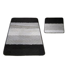 Komplet łazienkowy Montana 03N czarny Komplet (50 cm x 80 cm i 40 cm x 50 cm) czarny