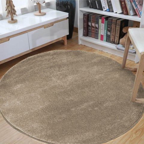 Dywan gęsty Portofino ATEST okrągły beżowy 60 cm Dywan gęsty Portofino ATEST okrągły beżowy 60 cm