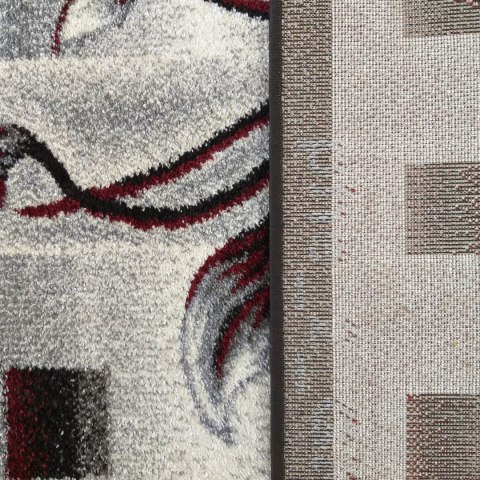 Dywan OTTO 02 Szaro-Czerwony 240 x 330 cm Dywan OTTO 02 Szaro-Czerwony 240 x 330 cm