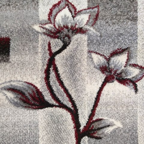 Dywan OTTO 02 Szaro-Czerwony 240 x 330 cm Dywan OTTO 02 Szaro-Czerwony 240 x 330 cm