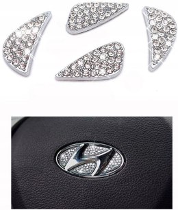 DIAMENTOWA NAKLEJKA NA KIEROWNICĘ LOGO HYUNDAI