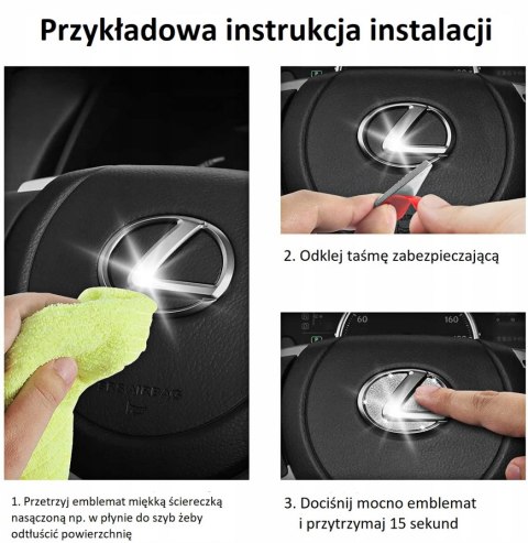 DIAMENTOWA NAKLEJKA NA KIEROWNICĘ LOGO KIA DIAMENTOWA NAKLEJKA NA KIEROWNICĘ LOGO KIA