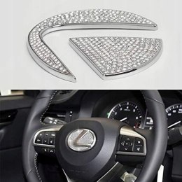 DIAMENTOWA NAKLEJKA NA KIEROWNICĘ LOGO LEXUS BIG