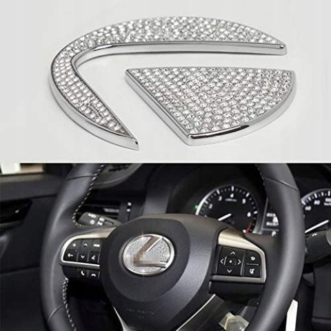 DIAMENTOWA NAKLEJKA NA KIEROWNICĘ LOGO LEXUS BIG