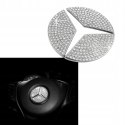 DIAMENTOWA NAKLEJKA NA KIEROWNICĘ LOGO MERCEDES 50