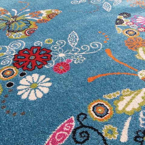 Dywan Mondo 114 Niebieskie MOTYLKI 200 x 290 cm Dywan Mondo 114 Niebieskie MOTYLKI 200 x 290 cm