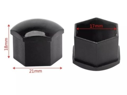 NAKŁADKI ZAŚLEPKI KAPSLE NA ŚRUBY KOŁA FELGI 17 mm NAKŁADKI ZAŚLEPKI KAPSLE NA ŚRUBY KOŁA FELGI 17 mm