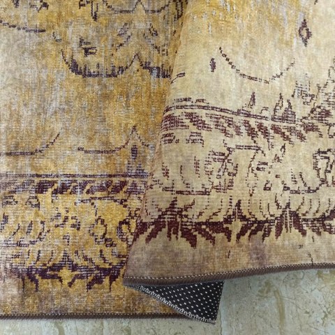 Dywan do prania VINTAGE ZŁOTY 180 x 280 cm Dywan do prania VINTAGE ZŁOTY 180 x 280 cm