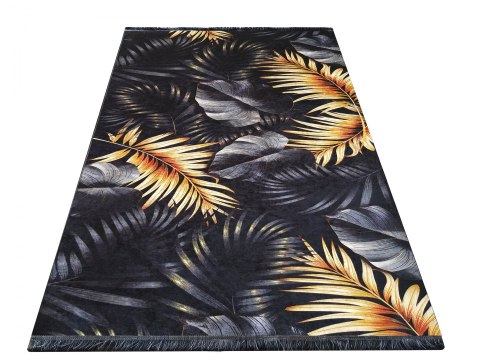 Dywan BLACK and GOLD 06 180 x 280 cm czarny