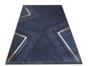 Dywan BLACK and GOLD 09 80 x 150 cm czarny
