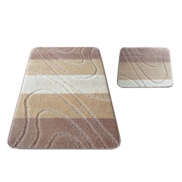 Komplet łazienkowy Montana 05 Beżowy Komplet (50 cm x 80 cm i 40 cm x 50 cm) beżowy