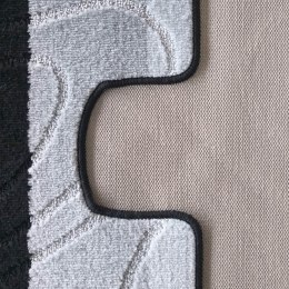 Komplet łazienkowy Montana z wycięciem 05 Czarny Komplet (50 cm x 80 cm i 40 cm x 50 cm) czarny