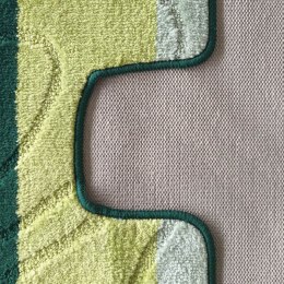 Komplet łazienkowy Montana z wycięciem 05 Zielony Komplet (50 cm x 80 cm i 40 cm x 50 cm) zielony