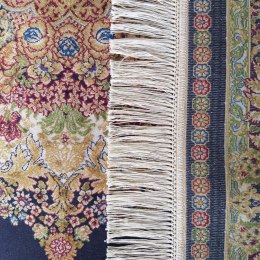 Dywan Ekskluzywny Qum Silk 01 Navy 300 x 400 cm granatowy