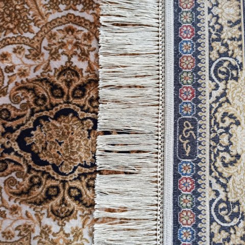 Dywan Ekskluzywny Qum Silk 02 Navy 160 x 230 cm granatowy Dywan Ekskluzywny Qum Silk 02 Navy 160 x 230 cm granatowy