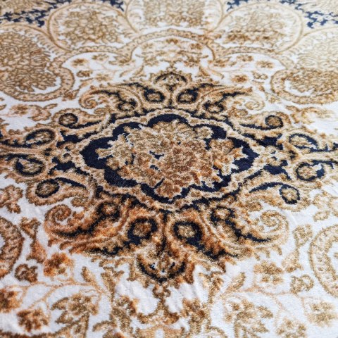 Dywan Ekskluzywny Qum Silk 02 Navy 160 x 230 cm granatowy Dywan Ekskluzywny Qum Silk 02 Navy 160 x 230 cm granatowy
