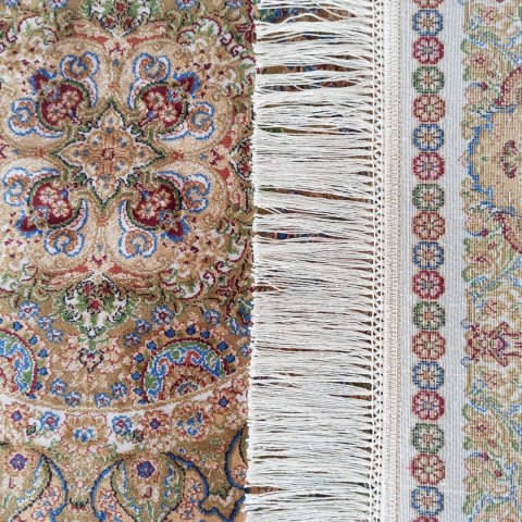 Dywan Ekskluzywny Qum Silk 03 Cream 150 x 230 cm kremowy Dywan Ekskluzywny Qum Silk 03 Cream 150 x 230 cm kremowy