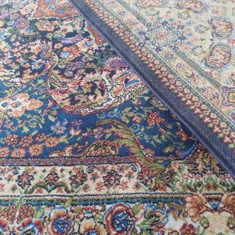 Dywan Ekskluzywny Qum Silk 06 Navy 160 x 230 cm granatowy Dywan Ekskluzywny Qum Silk 06 Navy 160 x 230 cm granatowy