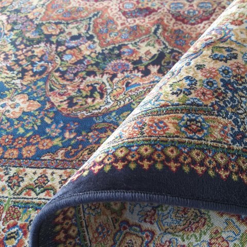Dywan Ekskluzywny Qum Silk 06 Navy 200 x 300 cm granatowy Dywan Ekskluzywny Qum Silk 06 Navy 200 x 300 cm granatowy
