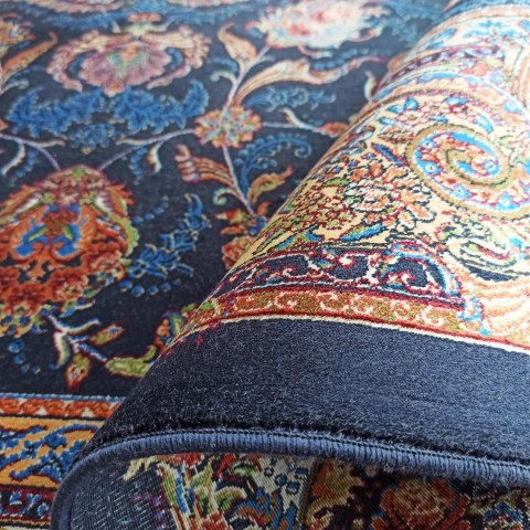 Dywan Ekskluzywny Qum Silk 08 Navy 160 x 230 cm granatowy Dywan Ekskluzywny Qum Silk 08 Navy 160 x 230 cm granatowy