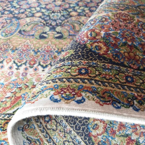 Dywan Ekskluzywny Qum Silk 09 Navy 200 x 300 cm granatowy Dywan Ekskluzywny Qum Silk 09 Navy 200 x 300 cm granatowy