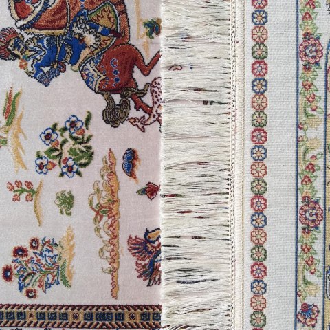 Dywan Ekskluzywny Qum Silk 10 Cream 160 x 230 cm kremowy Dywan Ekskluzywny Qum Silk 10 Cream 160 x 230 cm kremowy