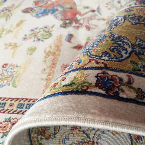 Dywan Ekskluzywny Qum Silk 10 Cream 160 x 230 cm kremowy Dywan Ekskluzywny Qum Silk 10 Cream 160 x 230 cm kremowy
