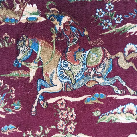Dywan Ekskluzywny Qum Silk 10 Red 200 x 300 cm czerwony Dywan Ekskluzywny Qum Silk 10 Red 200 x 300 cm czerwony