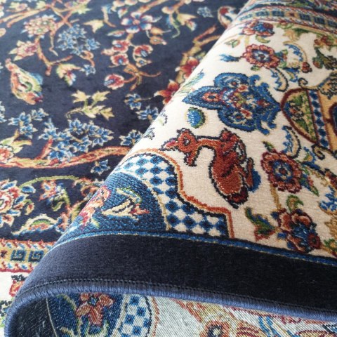 Dywan Ekskluzywny Qum Silk 11 Navy 160 x 230 cm granatowy Dywan Ekskluzywny Qum Silk 11 Navy 160 x 230 cm granatowy