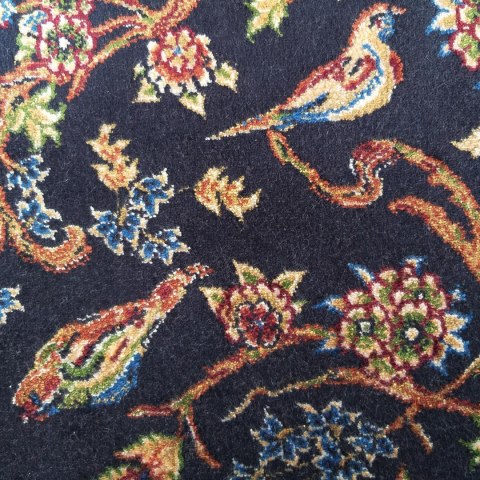 Dywan Ekskluzywny Qum Silk 11 Navy 200 x 300 cm granatowy Dywan Ekskluzywny Qum Silk 11 Navy 200 x 300 cm granatowy