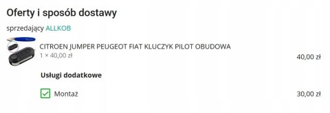 CITROEN PEUGEOT FIAT KLUCZYK OBUDOWA + FREZOWANIE CITROEN PEUGEOT FIAT KLUCZYK OBUDOWA + FREZOWANIE