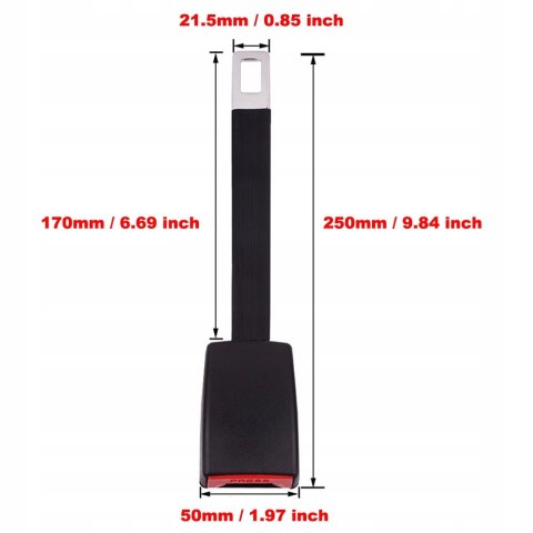 2x ZAPINKA PRZEDŁUŻKA PASA ZAŚLEPKA ADAPTER WTYK 2x ZAPINKA PRZEDŁUŻKA PASA ZAŚLEPKA ADAPTER WTYK