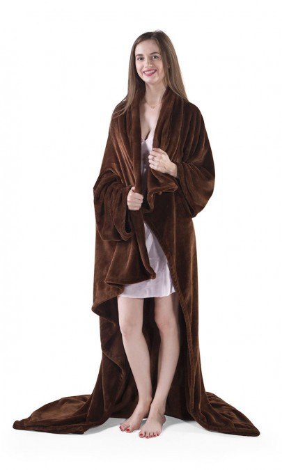 Frankhauer Koc LENIWY DZIEŃ z rękawami - różne kolory - 170x200