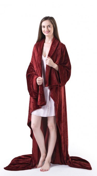 Frankhauer Koc LENIWY DZIEŃ z rękawami - różne kolory - 170x200