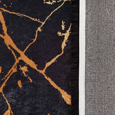 Dywan BLACK and GOLD 10 80 x 150 cm czarny Dywan BLACK and GOLD 10 80 x 150 cm czarny