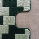 Komplet łazienkowy Montana z wycięciem Bornova XL Green Komplet (50 cm x 80 cm i 40 cm x 50 cm)