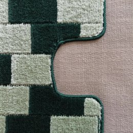 Komplet łazienkowy Montana z wycięciem Bornova XL Green Komplet (50 cm x 80 cm i 40 cm x 50 cm)
