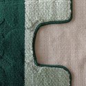 Komplet łazienkowy Montana z wycięciem Edremit XL Green Komplet (50 cm x 80 cm i 40 cm x 50 cm)