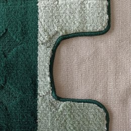 Komplet łazienkowy Montana z wycięciem Edremit XL Green Komplet (50 cm x 80 cm i 40 cm x 50 cm)