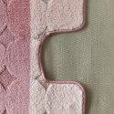 Komplet łazienkowy Montana z wycięciem Edremit XL Rose Komplet (50 cm x 80 cm i 40 cm x 50 cm)